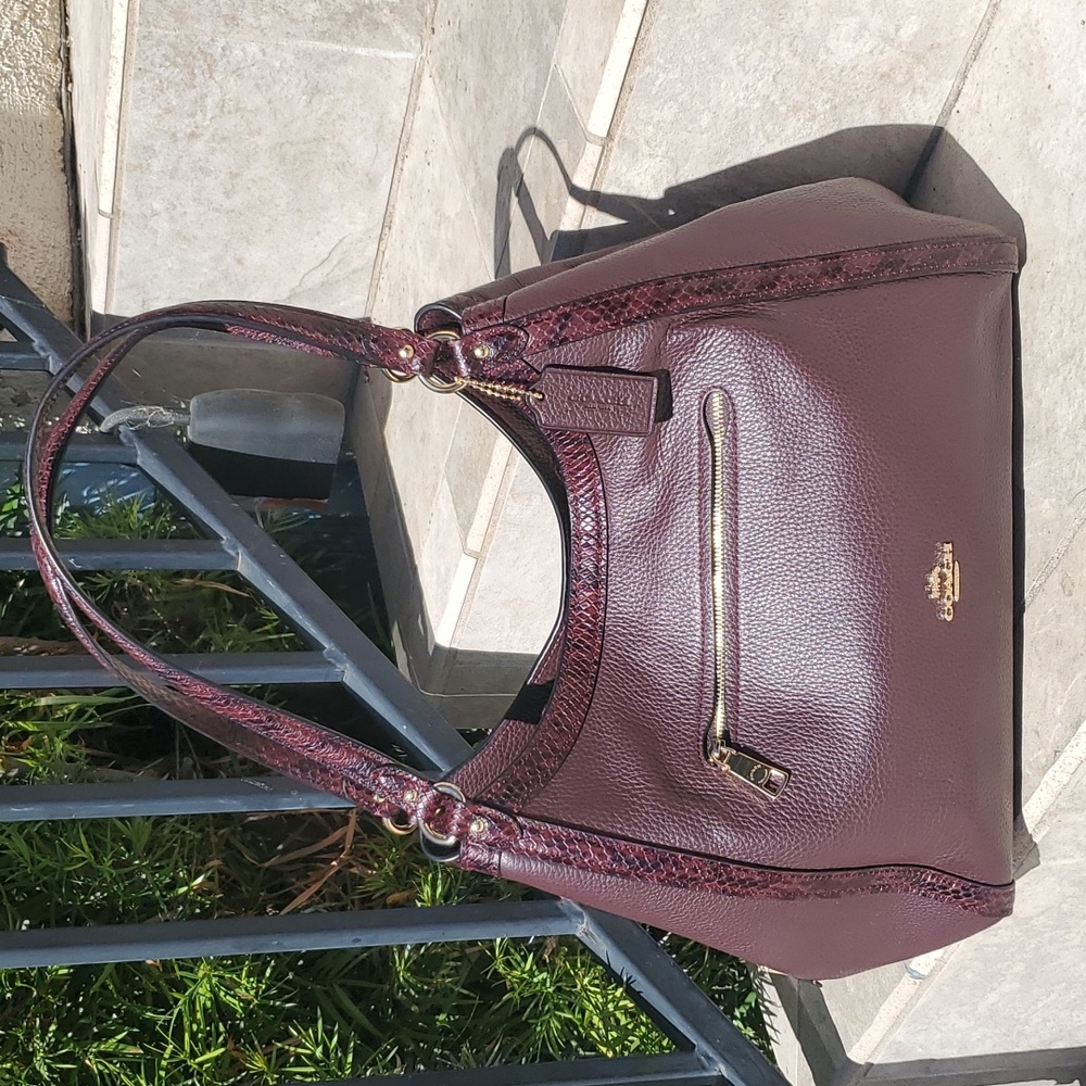 Like new Coach “Kristie” Burgundy Shoulder Bag